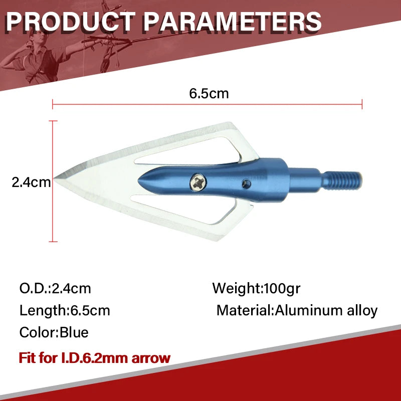 Brown SPG Stainless Steel Broadhead 100/120/150 Grain Arrow Tip SPG