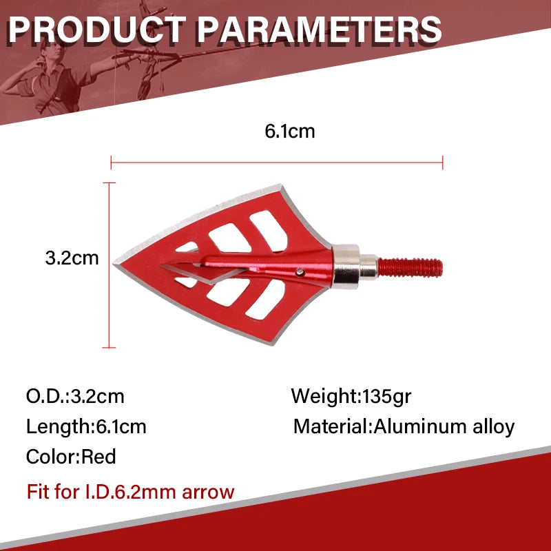 Brown SPG Stainless Steel Broadhead 100/120/150 Grain Arrow Tip SPG