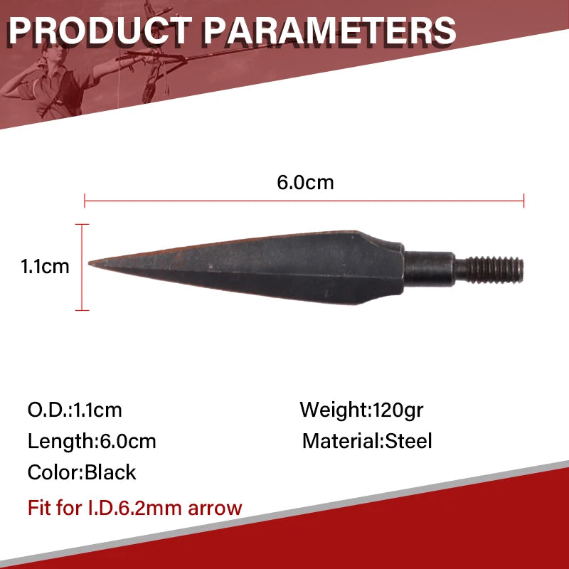 Brown SPG Stainless Steel Broadhead 100/120/150 Grain Arrow Tip SPG