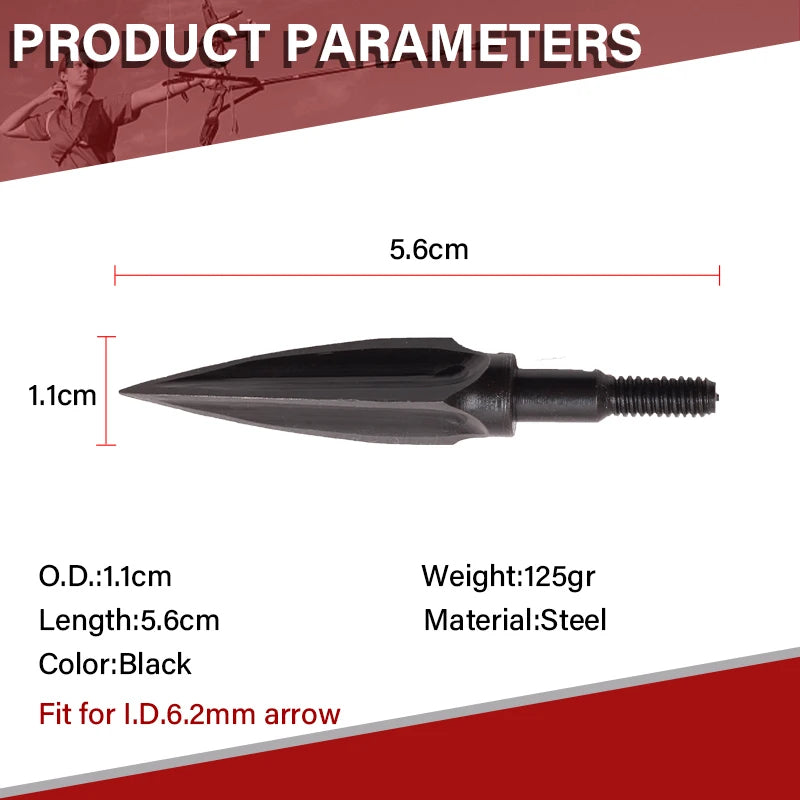 Brown SPG Stainless Steel Broadhead 100/120/150 Grain Arrow Tip SPG