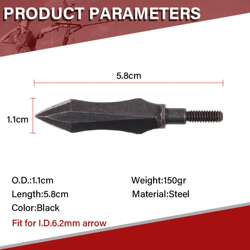 Brown SPG Stainless Steel Broadhead 100/120/150 Grain Arrow Tip SPG