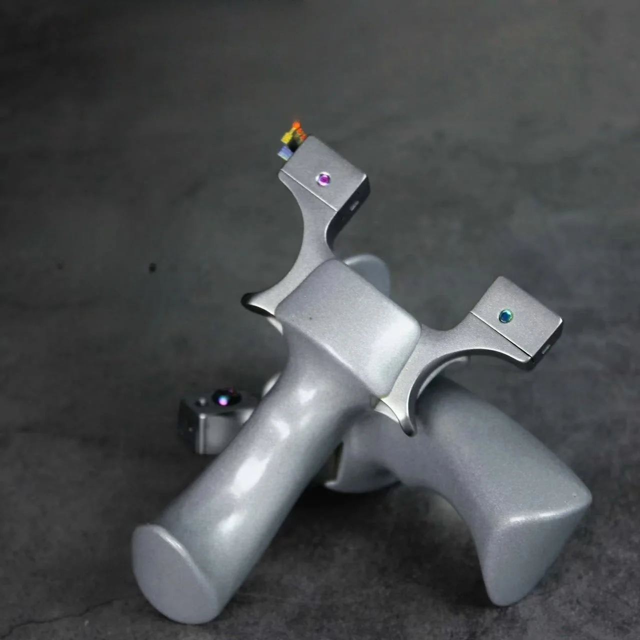 Dark Slate Gray SteelMist Stainless Steel Slingshot INDIAN SLINGSHOT