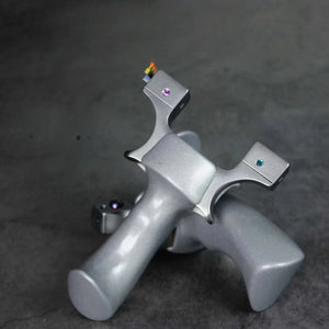 Dark Slate Gray SteelMist Stainless Steel Slingshot INDIAN SLINGSHOT