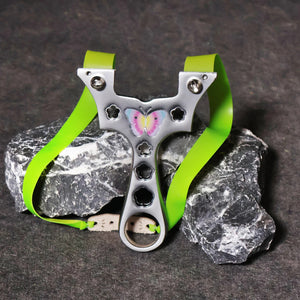 Dark Slate Gray SteelButterfly Alloy Slingshot MARKSMAN