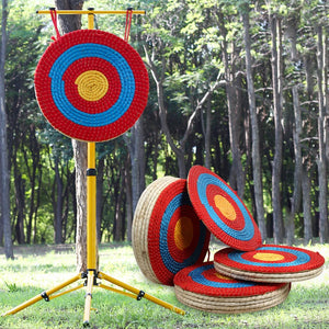 Dark Slate Gray SPG Straw Archery Target | 50cm Handwoven Bullseye Board SPG