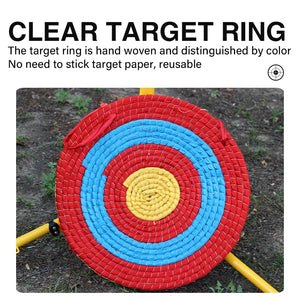 Tomato SPG Straw Archery Target | 50cm Handwoven Bullseye Board SPG
