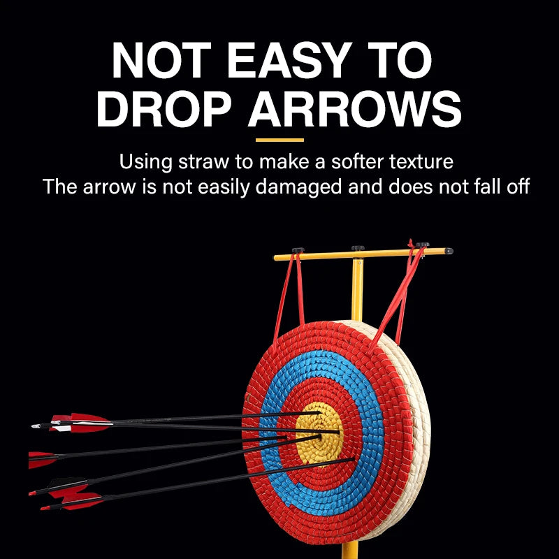 Chocolate SPG Straw Archery Target | 50cm Handwoven Bullseye Board SPG