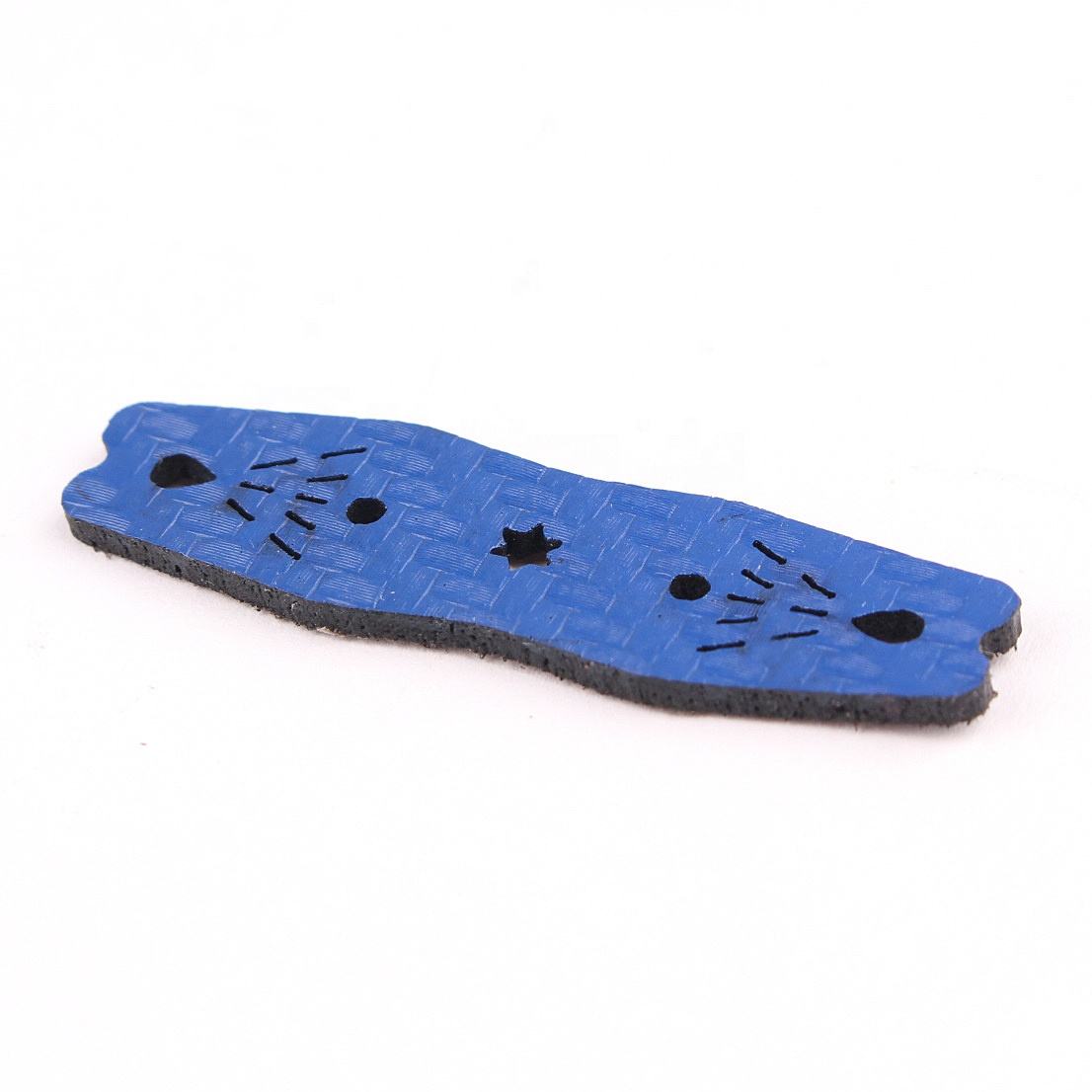 White Smoke Superfiber Grass Mat 1.8mm Flat Pit Pouch – Textured Leather Pocket Slingshot Accessory INDIAN SLINGSHOT