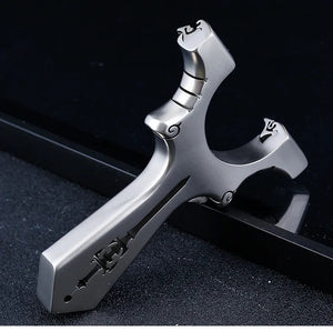 Black SwordClaw Stainless Steel Slingshot MARKSMAN