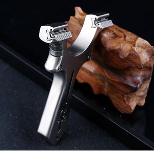 Black SwordClaw Stainless Steel Slingshot MARKSMAN