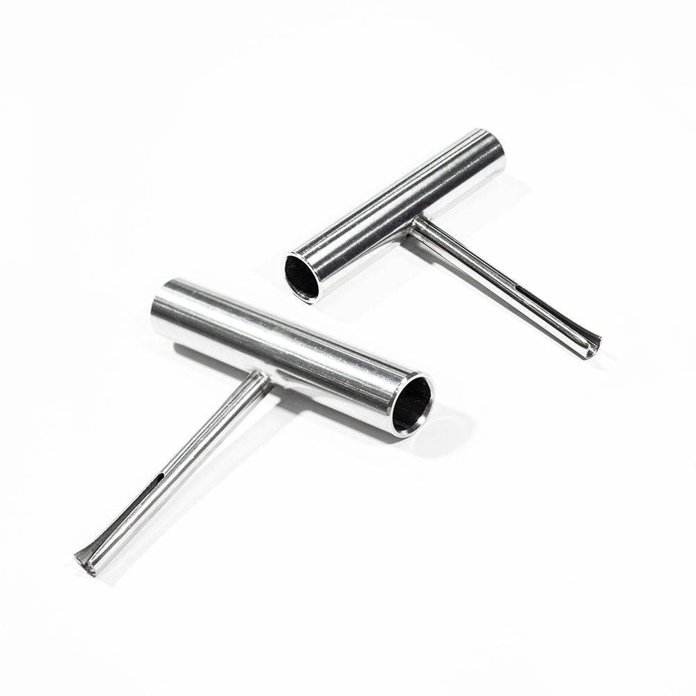 White Smoke Stainless Steel T Bar Tool Spearfishing T-Shape Wishbone Insert Bar Tool INDIAN SLINGSHOT