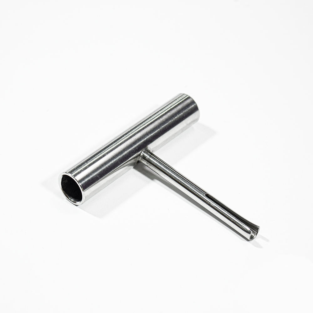 White Smoke Stainless Steel T Bar Tool Spearfishing T-Shape Wishbone Insert Bar Tool INDIAN SLINGSHOT