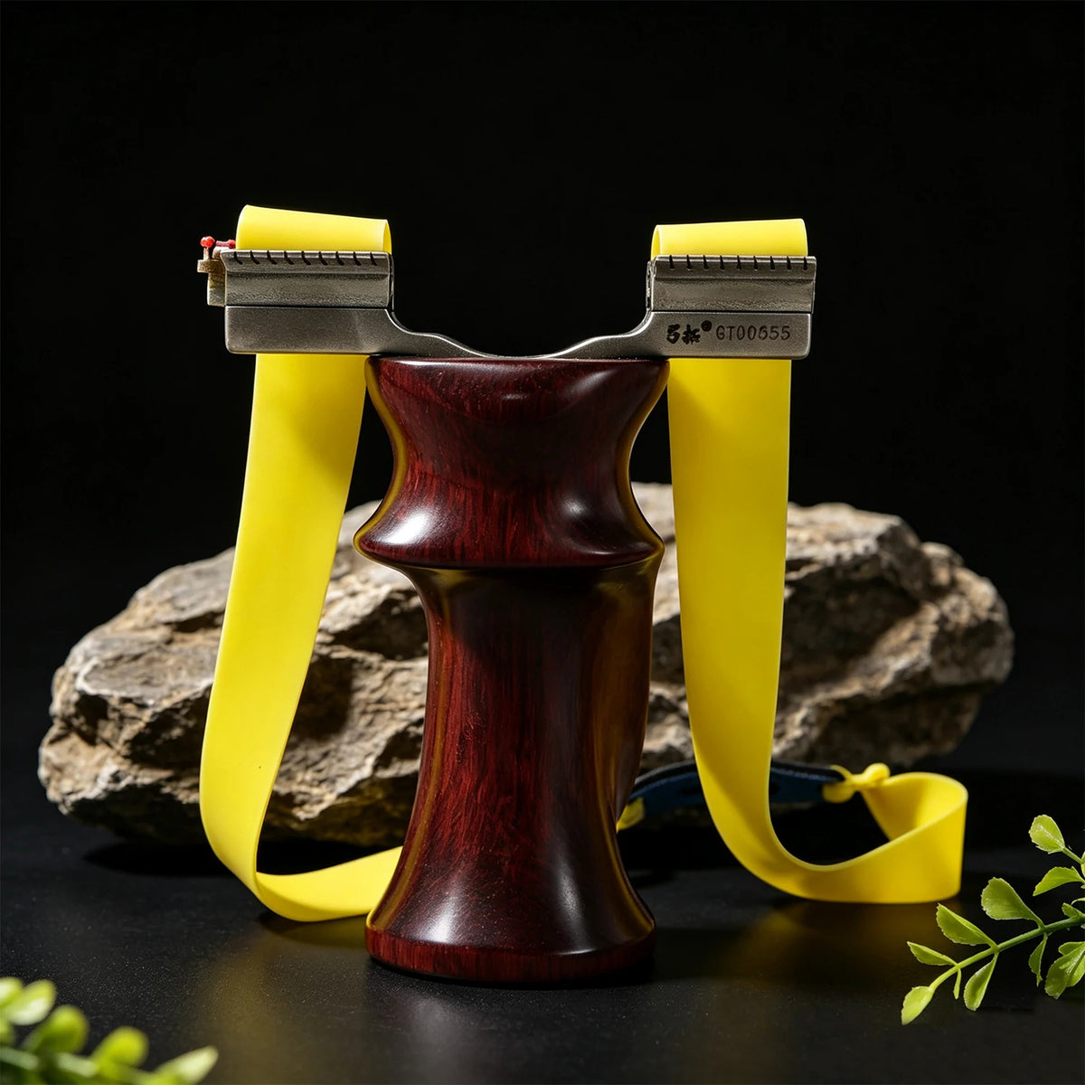 Black TEA BROWN Dragon Tooth Buckle Titanium Alloy Slingshot MARKSMAN
