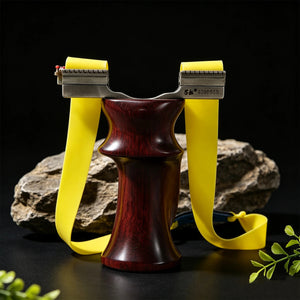 Black TEA BROWN Dragon Tooth Buckle Titanium Alloy Slingshot MARKSMAN