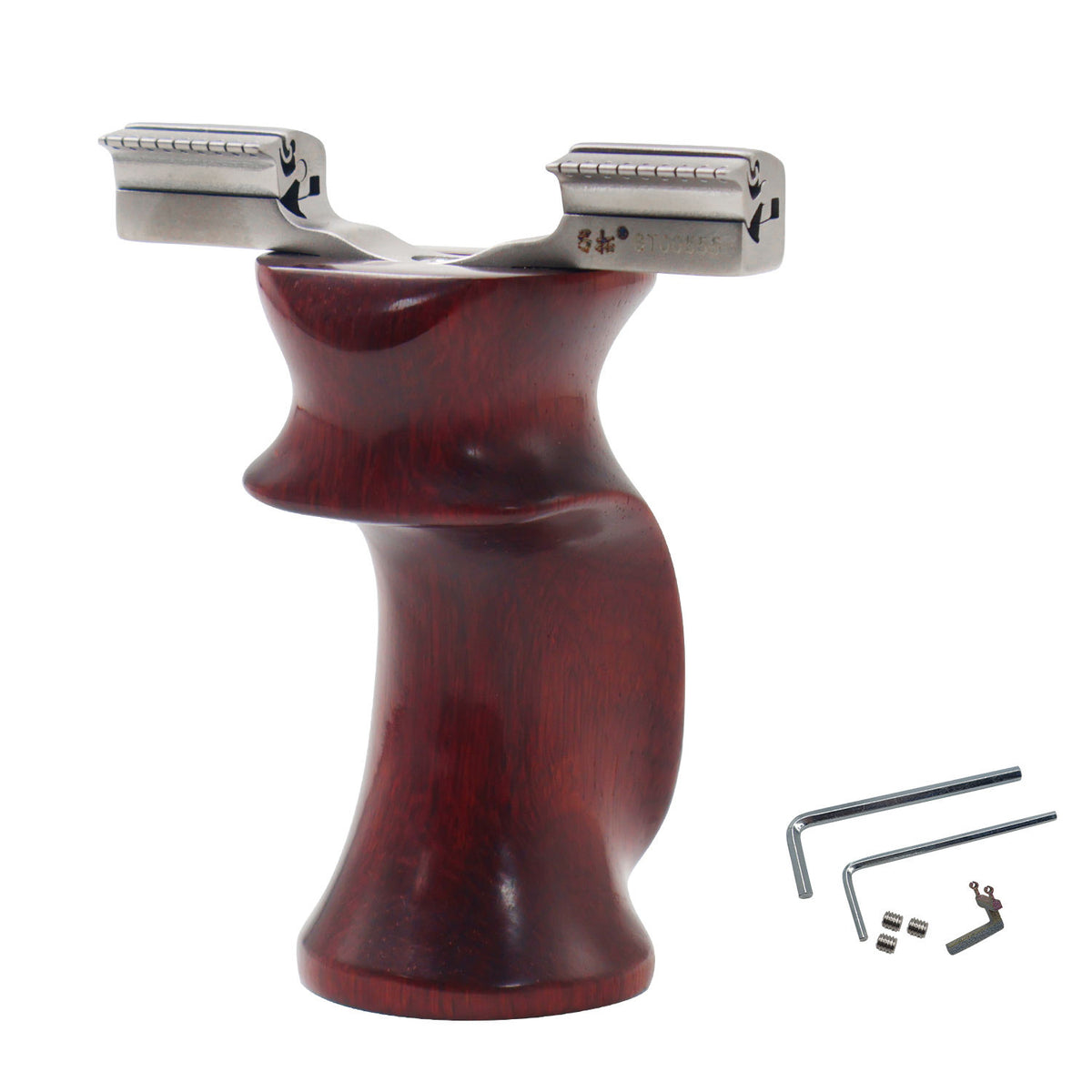 White Smoke TEA BROWN Dragon Tooth Buckle Titanium Alloy Slingshot MARKSMAN
