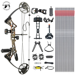 White Smoke TOPOINT M1 Compound Bow and Arrow Package Topoint