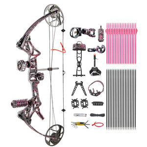 White Smoke TOPOINT M1 Women’s Compound Bow and Arrow Package Topoint