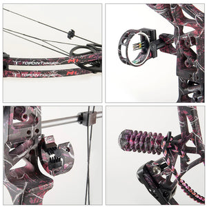 White Smoke TOPOINT M1 Women’s Compound Bow and Arrow Package Topoint
