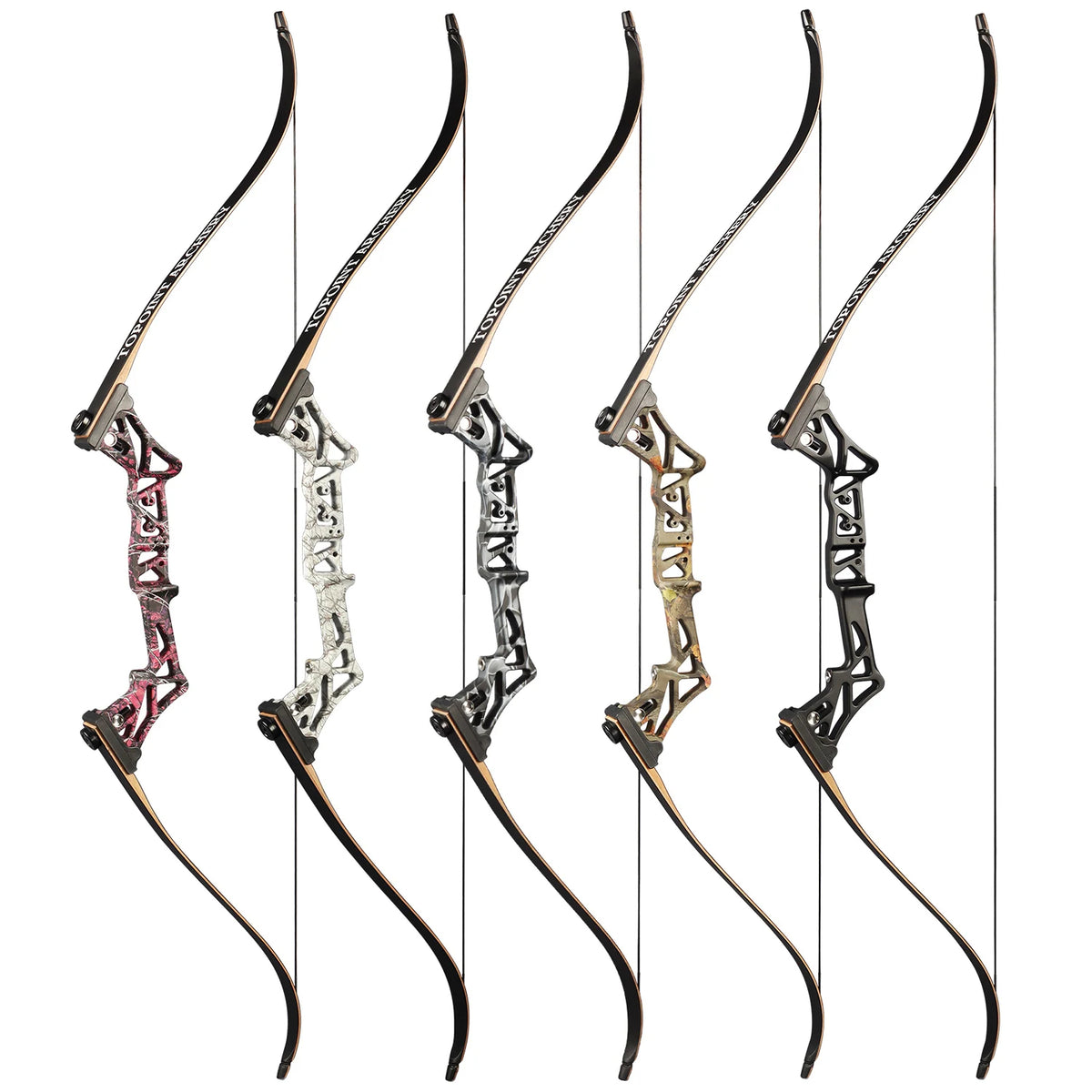 White Smoke TOPOINT R3 Recurve Bow 58-Inch with Archery Accessories Topoint