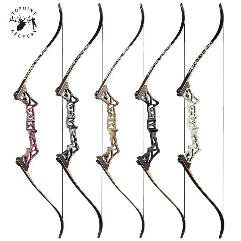 White Smoke TOPOINT R3 Recurve Bow Package with Archery Accessories Topoint
