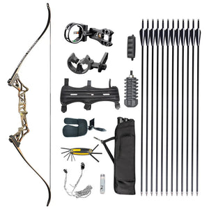 White Smoke TOPOINT R3 Recurve Bow Package with Archery Accessories Topoint