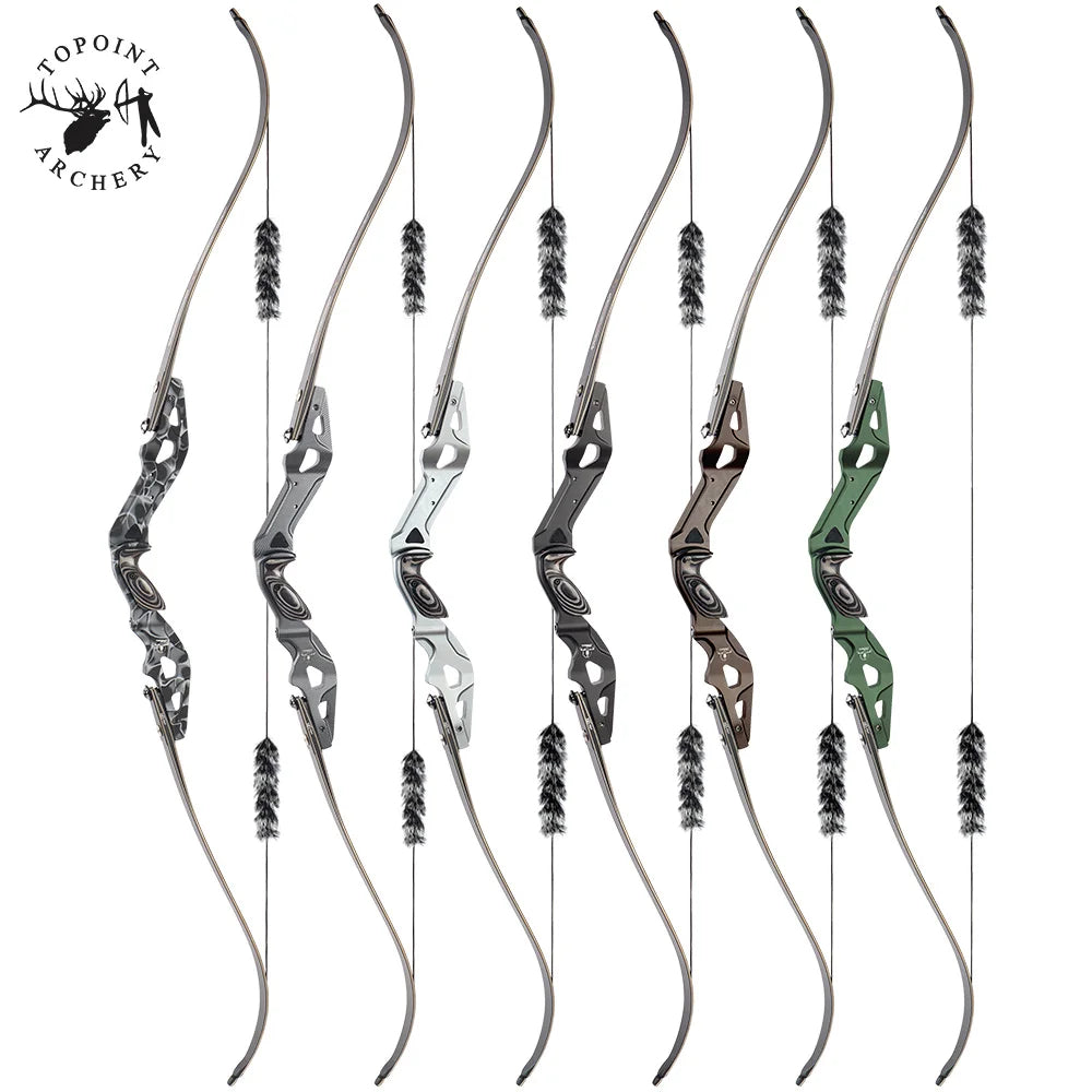 White Smoke TOPOINT Slither 21 Inch ILF Recurve Bow Riser Topoint