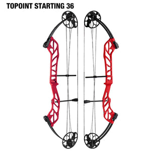 White Smoke TOPOINT Starting 36 Compound Bow – Adjustable CNC Aluminum Topoint