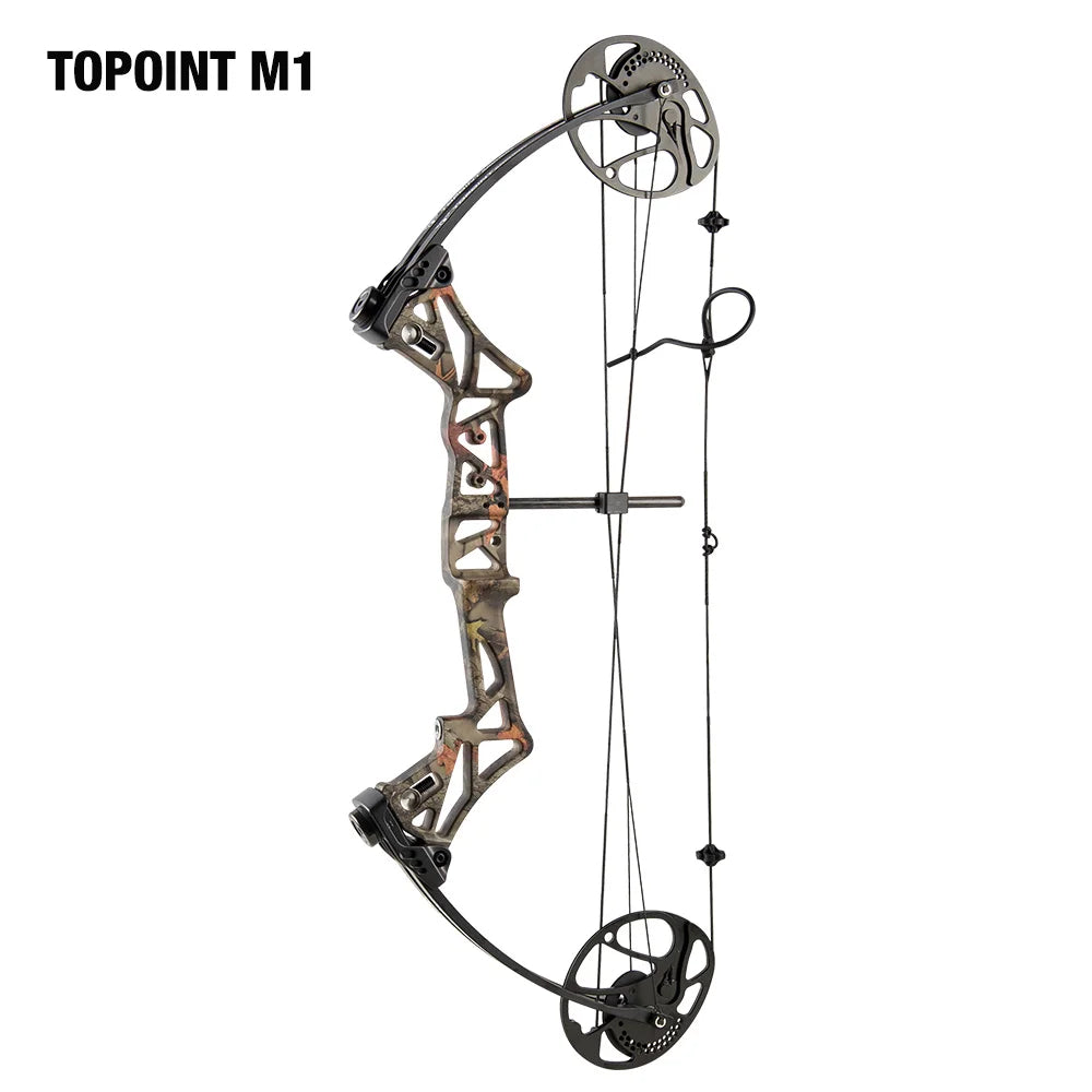 White Smoke TOPOINT M1 Compound Bow – Adjustable CNC Aluminum Riser Topoint