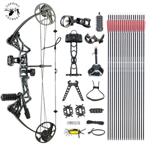 White Smoke TOPOINT M1 Compound Bow and Arrow Package Topoint