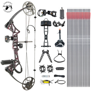 White Smoke TOPOINT M1 Compound Bow and Arrow Package Topoint