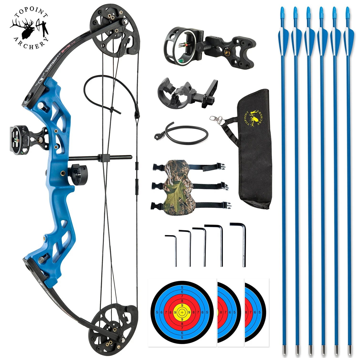 TOPOINT M3 Beginner Compound Bow and Arrow Package