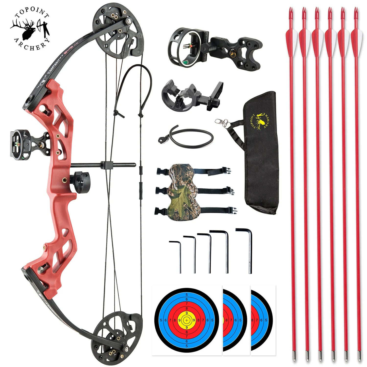 TOPOINT M3 Beginner Compound Bow and Arrow Package