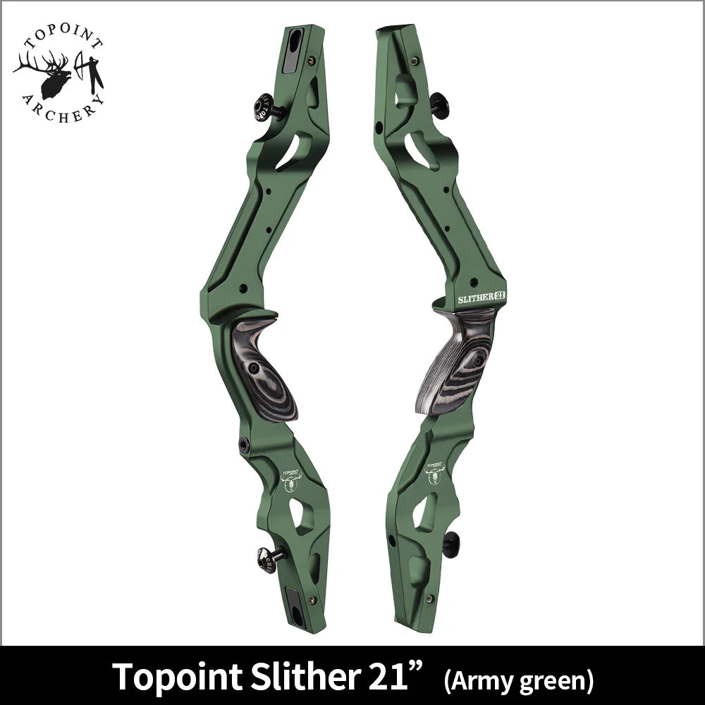 White Smoke TOPOINT Slither 21 Inch ILF Recurve Bow Riser Topoint