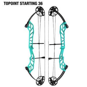 White Smoke TOPOINT Starting 36 Compound Bow – Adjustable CNC Aluminum Topoint