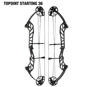 White Smoke TOPOINT Starting 36 Compound Bow – Adjustable CNC Aluminum Topoint