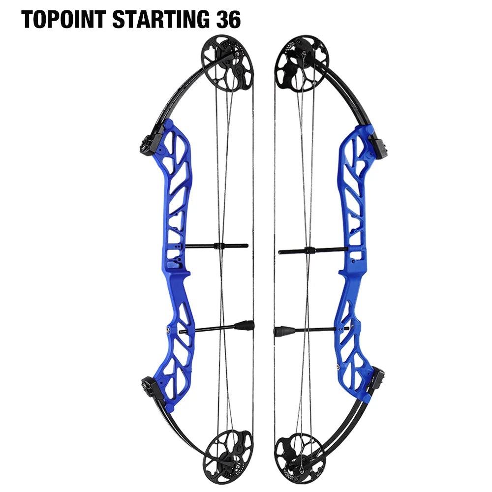 White Smoke TOPOINT Starting 36 Compound Bow – Adjustable CNC Aluminum Topoint
