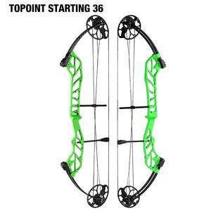 White Smoke TOPOINT Starting 36 Compound Bow – Adjustable CNC Aluminum Topoint