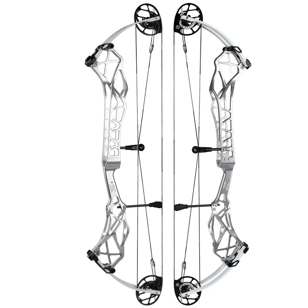 White Smoke TOPOINT X38 Target Compound Bow – 38-Inch CNC Aluminum Riser Topoint