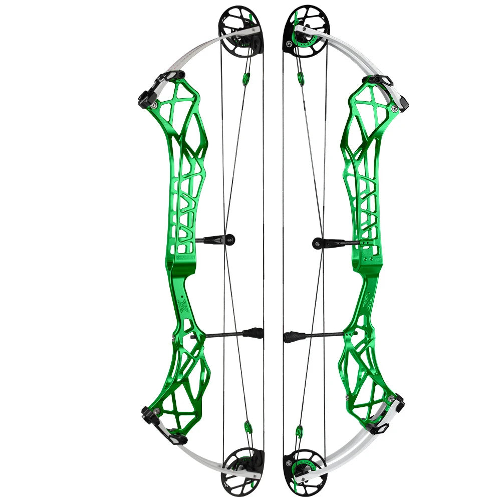 White Smoke TOPOINT X38 Target Compound Bow – 38-Inch CNC Aluminum Riser Topoint