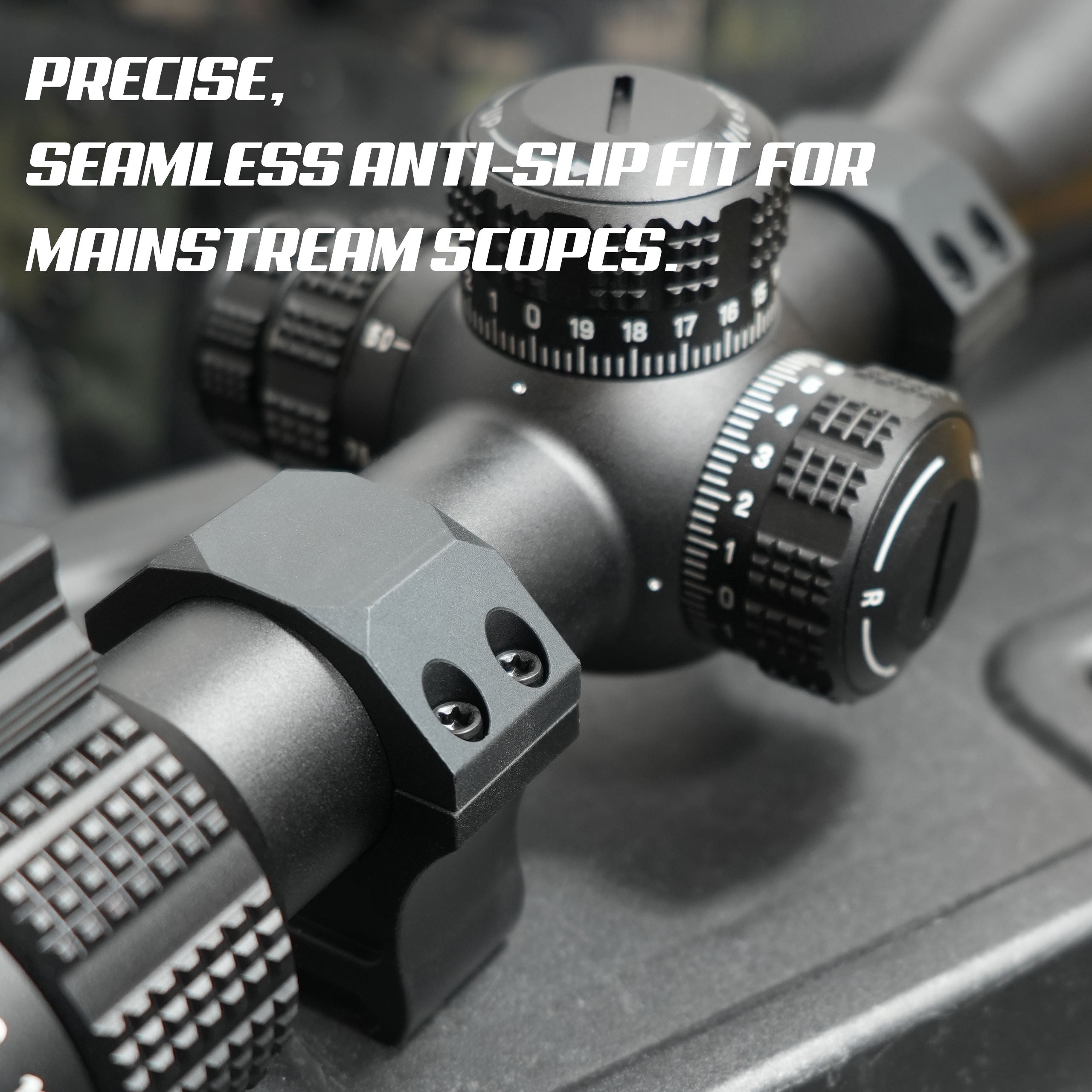 Dark Slate Gray TYPHON Ultra Precision Match-Grade Scope Rings 25.4/30/34mm Tube TYPHON