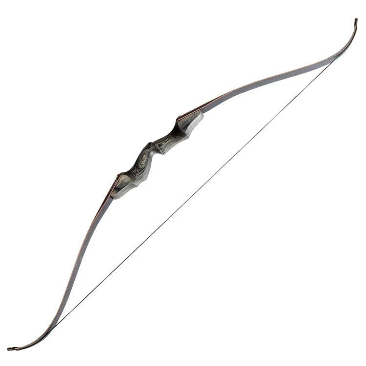 Slate Gray 60" Takedown Recurve Bow – Laminated Riser &amp; Bamboo Limbs SPG