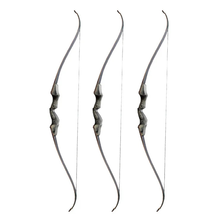 Slate Gray 60" Takedown Recurve Bow – Laminated Riser &amp; Bamboo Limbs SPG