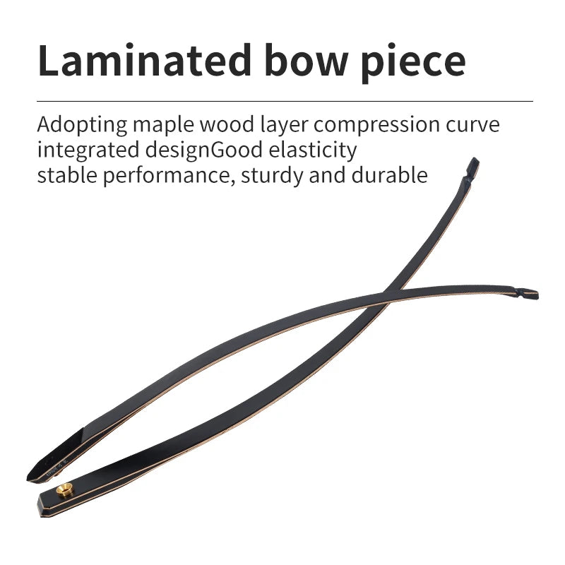 Light Gray SPG 58" Takedown Recurve Bow – Maple &amp; Fiberglass Archery Bow SPG