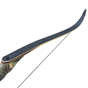Dark Slate Gray 60" Takedown Recurve Bow – Laminated Riser &amp; Bamboo Limbs SPG