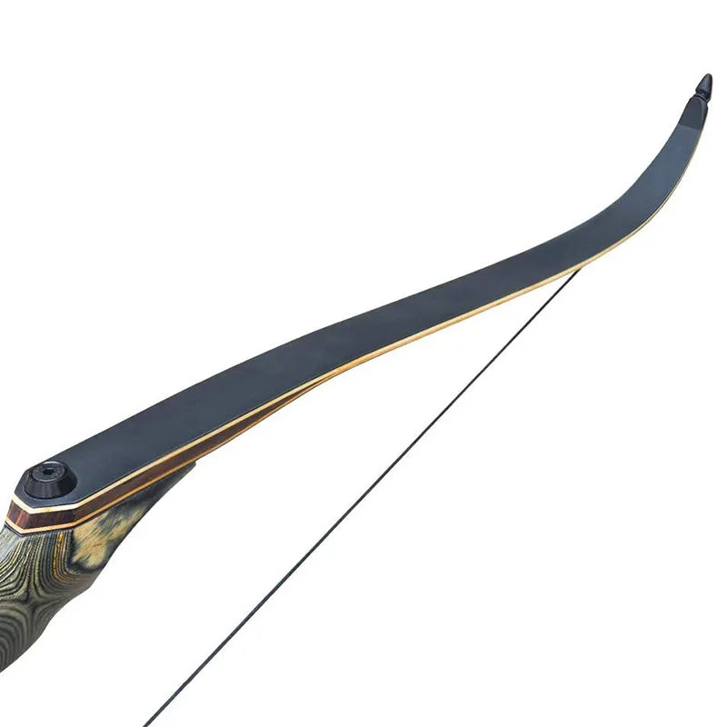 Dark Slate Gray 60" Takedown Recurve Bow – Laminated Riser &amp; Bamboo Limbs SPG