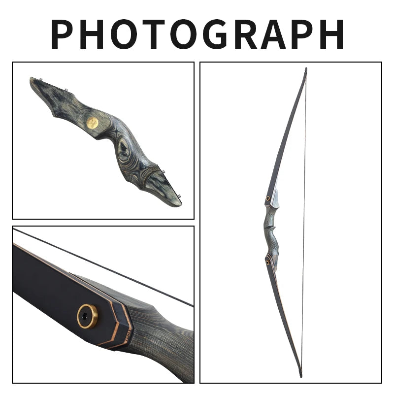 Dark Slate Gray SPG 58" Takedown Recurve Bow – Maple &amp; Fiberglass Archery Bow SPG