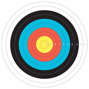 White Smoke Sanlida® Outdoor 80cm Full Target Face – Waterproof Archery Target for Practice & Training SANLIDA