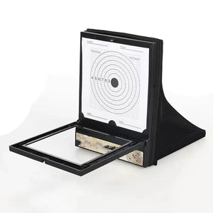 White Smoke Foldable Shooting Target Paper Stand – Alloy Steel Slingshot Practice Frame INDIAN SLINGSHOT