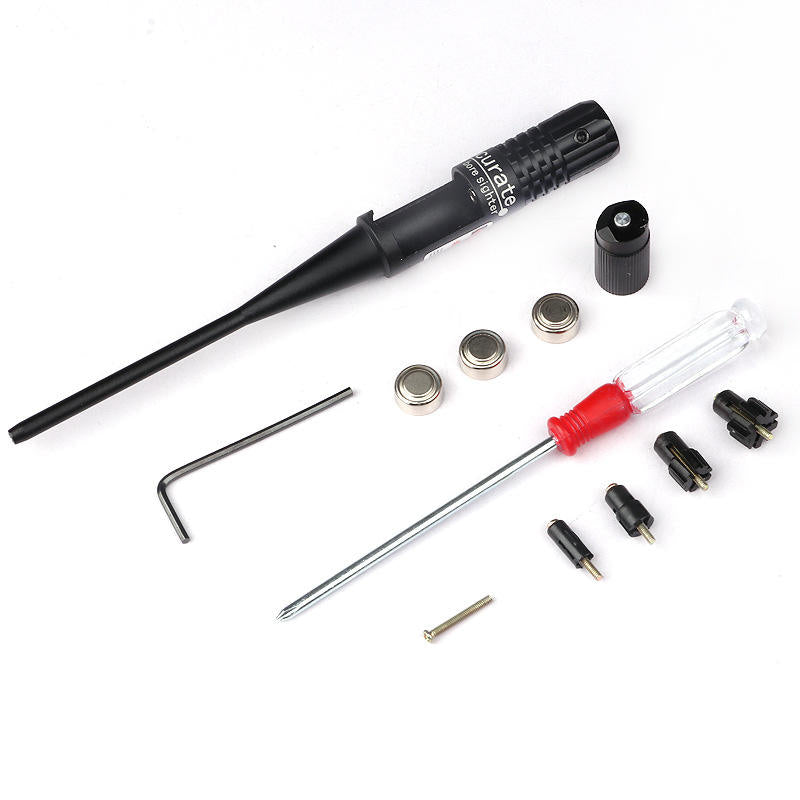 Lavender Red Laser Bore Sighter Kit Infrared Calibrator - Zeroing Target Setting Kit MARKSMAN