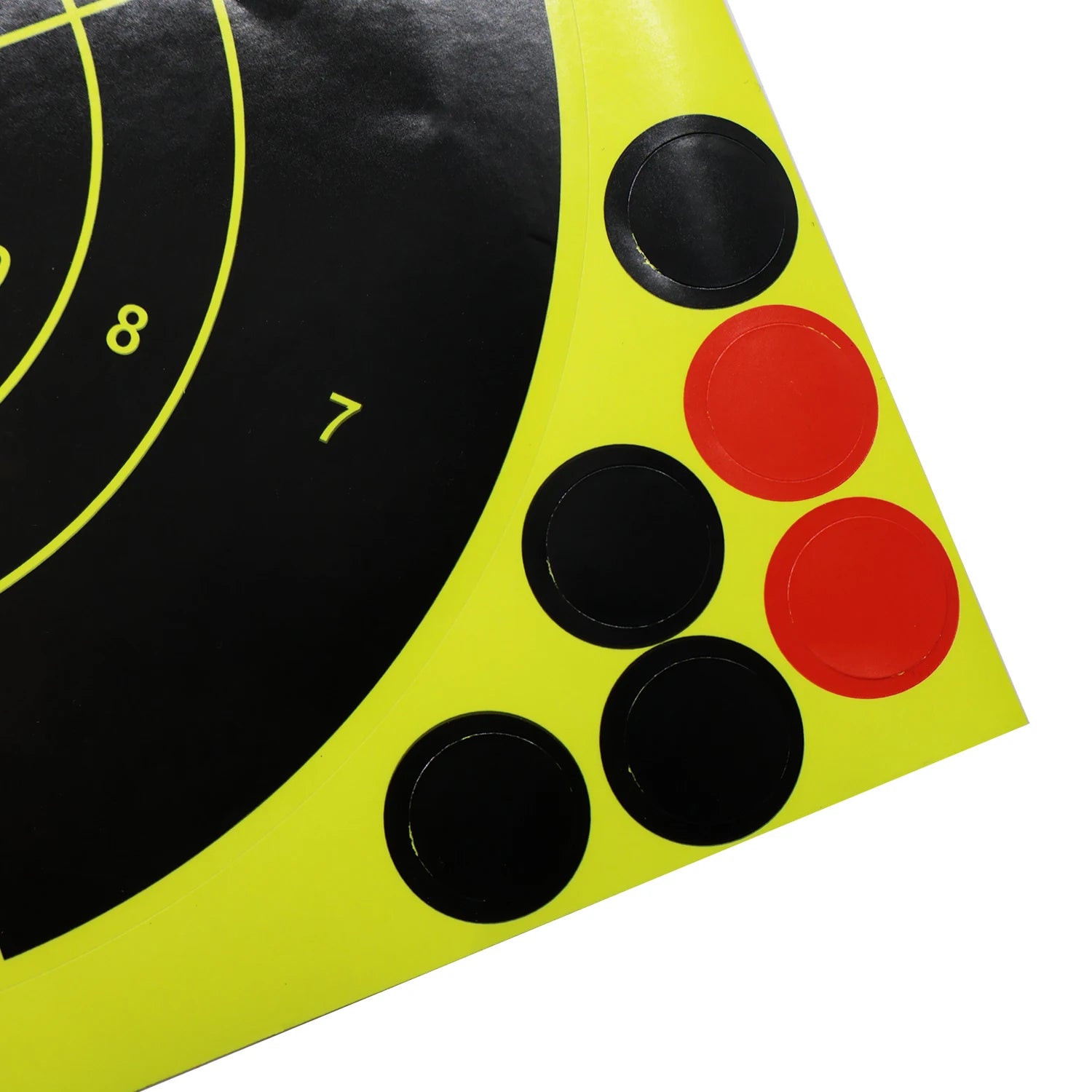 White Smoke 8 Inch Fluorescent Splatter Adhesive Target Stickers for Outdoor Range Practice – 10 Pcs Set MARKSMAN